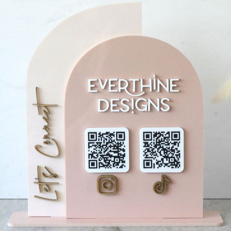 DOUBLE QR CODE SIGN