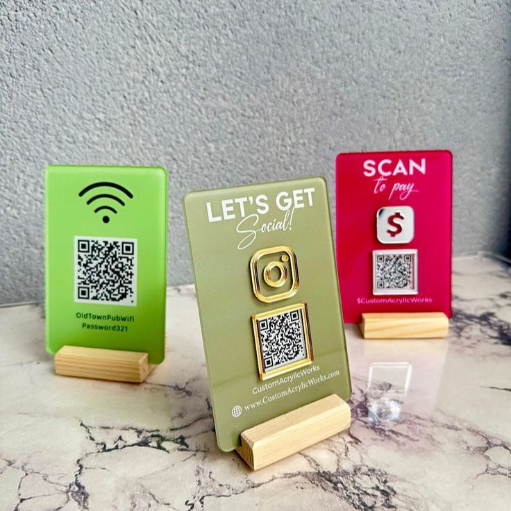 SINGLE QR CODE SIGNS